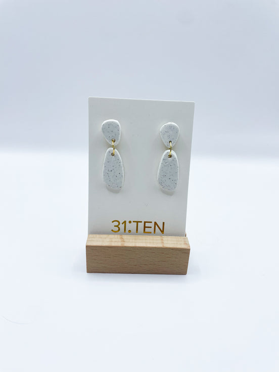 Speckled Drop Earrings