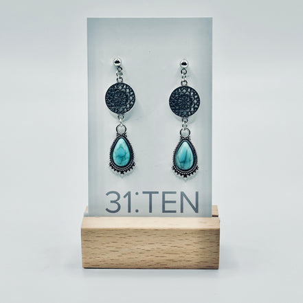 Aztec Silver Droplets