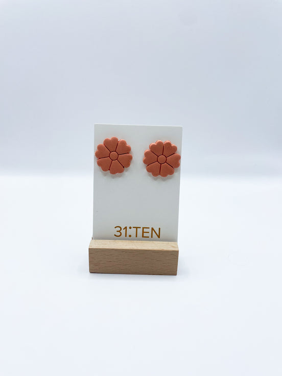 Tangerine Earrings Stud