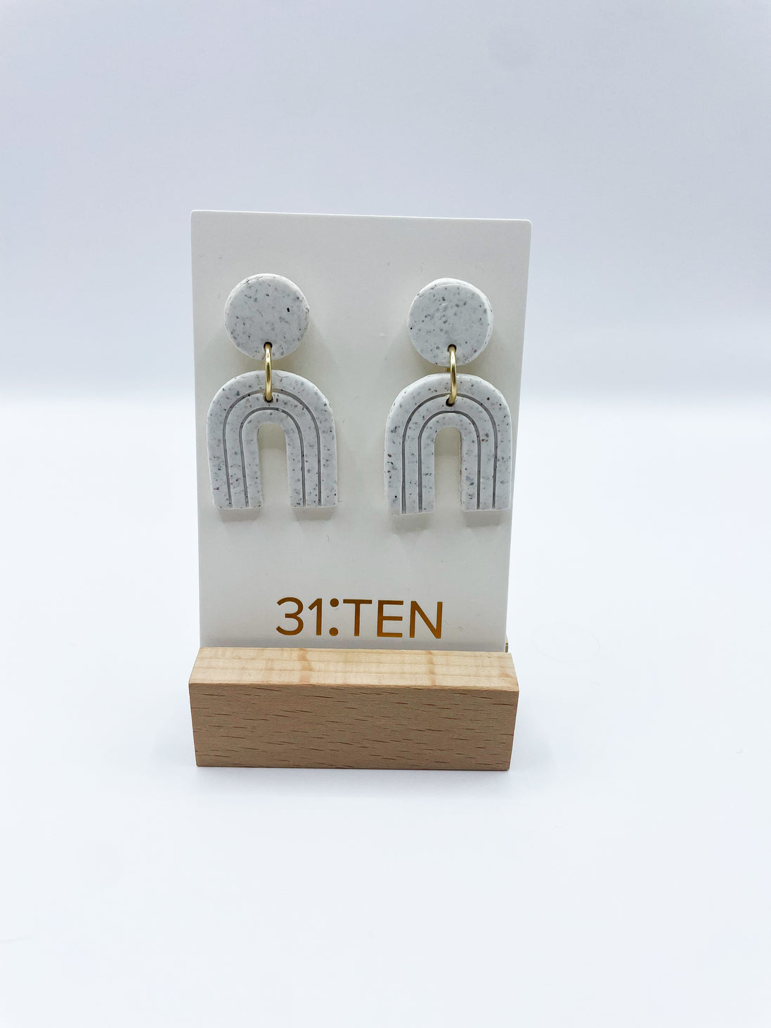 Speckled Arch Earrings