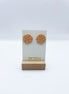 Peach Flower Stud