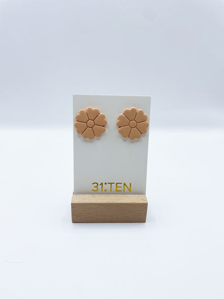 Peach Flower Stud