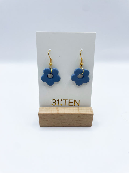 Blue Small Flower Hoop