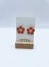 Peach Large Flower Hoop