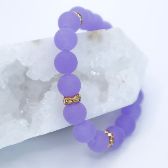 Purple Quartz Stone Bracelet