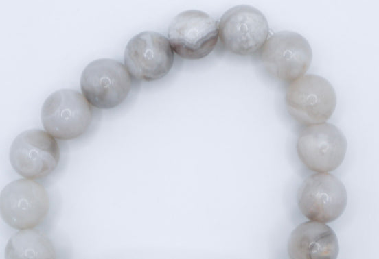 Druzy Quartz and Jade Stone Bracelet