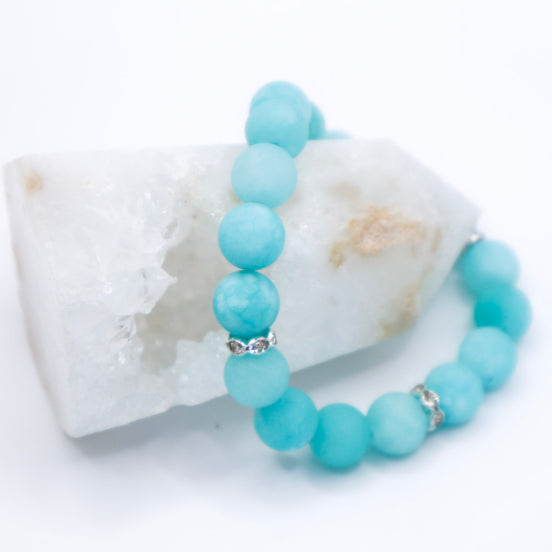 Teal Quartz Stone Bracelet