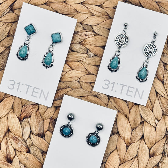 Aztec Silver Droplets