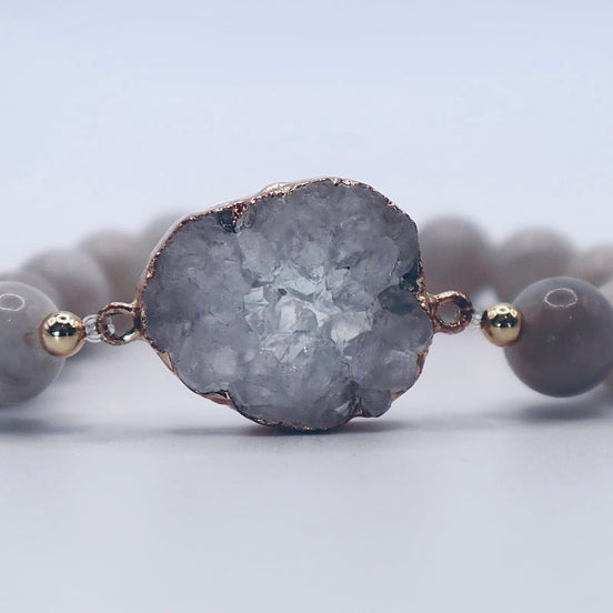 Agate Quartz Stone Bracelet